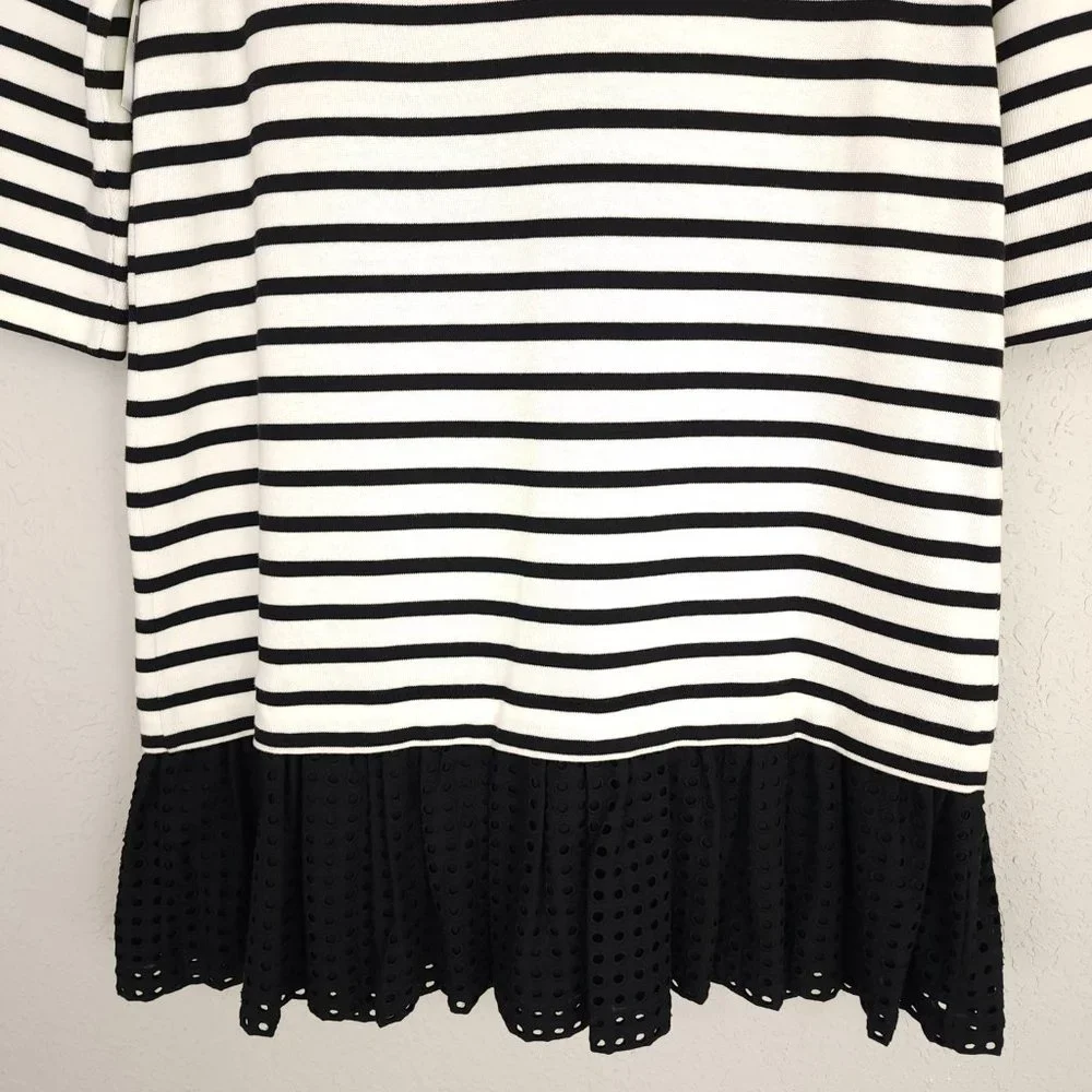 kate spade Black and White Striped Mini Dress